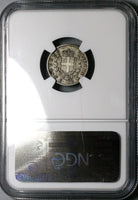 1861-F NGC VF 35 Italy 50 Centesimi Vittorio Emanuele Rare Florence Silver Coin POP 2/2 (24082504C)