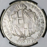 1797 NGC VF Bologna 10 Paoli Scudo Christ Madonna Papal City State Italy Silver Coin (23062405C)