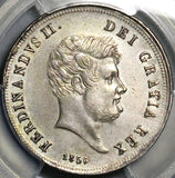 1856 PCGS AU Naples Sicily 60 Grana Ferdinand II Italy State Scarce Silver Coin (25062601C)