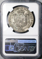 1815 NGC F 15 Parma 5 Lire Italy State Marie Louise Napoleon Wife Silver Crown Coin (24102203C)