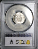 1858 PCGS MS 61 Tuscany 10 Quattrini Leopold II Grand Duke Silver Coin (25081602C)