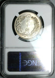 1904 NGC MS 63 Japan 50 Sen Dragon M37 Mint State Silver Coin (25112201C)
