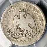 1864-G PCGS VG Mexico 10 Centavos Maximilian Rare Guanajuato Imperial Silver Coin (26050801C)