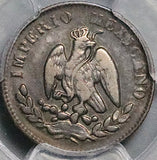1864-M PCGS VF 35 Mexico 10 Centavos Imperial Maximilian Silver Coin (24040902C)