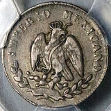 1864-M PCGS XF 45 Mexico 10 Centavos Imperial Maximilian Silver Coin (25031901C)