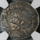 1868-Ca NGC XF 40 Mexico 10 Centavos Chihuahua Mint Rare Silver Coin POP 1/1 (24082101C)