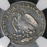 1869-Ca NGC VF 35 Mexico 10 Centavos Chihuahua Mint Rare 15k Silver Coin (26101401C)