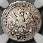 1871-Pi NGC VF Mexico 10 Centavos Rare Potosi 21k Silver Coin POP 1/0 (24081901C)