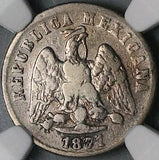 1871-Pi NGC VF Mexico 10 Centavos Rare Potosi 21k Silver Coin POP 1/0 (24081901C)