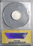1872-Zs ANACS VF 25 Mexico 10 Centavos Zacatecas Rare 10k Silver Coin (26093001C)