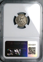1874-CH NGC XF 45 Mexico 10 Centavos Chihuahua Mint Silver Coin (24122602C)