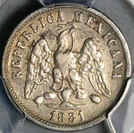 1881-Ho PCGS XF 45 Mexico 10 Centavos Hermosillo Mint 28k Silver Coin POP 1/1 (25091802C)
