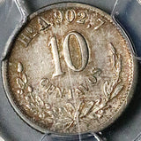 1881-Ho PCGS XF 45 Mexico 10 Centavos Hermosillo Mint 28k Silver Coin POP 1/1 (25091802C)