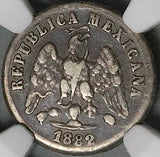 1882/1-Ho NGC VF 30 Mexico 10 Centavos Hermosillo Mint 25k Silver Coin POP 1/1 (23100602C)