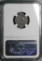 1882/1-Ho NGC VF 30 Mexico 10 Centavos Hermosillo Mint 25k Silver Coin POP 1/1 (23100602C)
