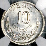 1882-Mo NGC MS 66+ Mexico 10 Centavos Gem Silver Coin POP 1/2 (26061602C)