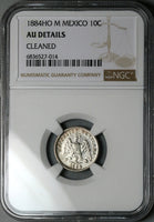 1884-Ho NGC AU Mexico 10 Centavos Hermosillo MintRare Coin POP 1/0 (24081401C)