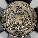 1885-Zs NGC VF 30 Mexico 10 Centavos Zacatecas No S Assayer Mint Error Silver Coin (26093003C)