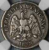 1889-Do NGC VF 35 Mexico 10 Centavos Durango Mint 55k Silver Coin POP 1/1 (23092203C)