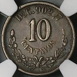 1889-Do NGC VF 35 Mexico 10 Centavos Durango Mint 55k Silver Coin POP 1/1 (23092203C)