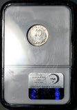 1889-Ga NGC MS 63 Mexico 10 Centavos Guadalajara Mint Silver Coin (26092203C)