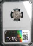 1889-Oa NGC F 15 Mexico 10 Centavos RARE Oaxaca Mint Silver Coin (24081302C)