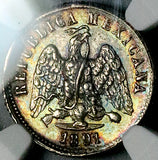 1891-Ga NGC MS 62 Mexico 10 Centavos Guadalajara Mint CUD Mint Error Coin (26092202C)