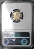 1891-Pi NGC MS 66 Mexico 10 Centavos Potosi Mint State Silver Coin POP 2/0 (23052303C)