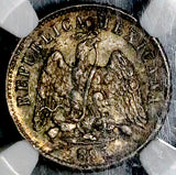 1893-Ga NGC MS 62 Mexico 10 Centavos Guadalajara Mint State Silver Coin (26092201C)