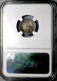 1893-Ga NGC MS 62 Mexico 10 Centavos Guadalajara Mint State Silver Coin (26092201C)