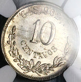 1893-Ga NGC MS 64 Mexico 10 Centavos Guadalajara Mint State POP 4/2 (25022705C)