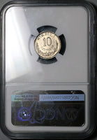 1894-Mo NGC MS 62 Mexico 10 Centavos Mint State Scarce Silver Coin (23062404C)