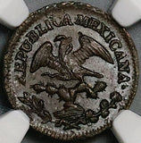 1831-Mo NGC MS 63 Mexico 1/16 Real Rare Mint State Federal Copper Coin POP 4/1 (21100602D)