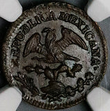 1831-Mo NGC MS 63 Mexico 1/16 Real Rare Mint State Federal Copper Coin POP 4/1 (21100602D)