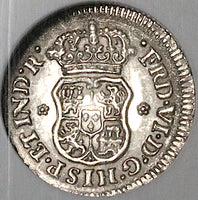 1751 NGC MS 63 Mexico 1/2 Real Ferdinand VI Spain Colony Globes Pillars Silver Coin (23101501D)