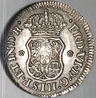 1751 NGC MS 63 Mexico 1/2 Real Ferdinand VI Spain Colony Globes Pillars Silver Coin (23101501D)
