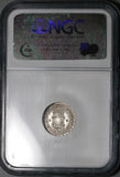 1751 NGC MS 63 Mexico 1/2 Real Ferdinand VI Spain Colony Globes Pillars Silver Coin (23101501D)