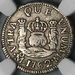 1762 NGC VF 30 Mexico 1/2 Real Charles III Spain Colony Pillars Coin (23092501D)