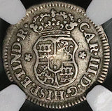 1762 NGC VF 30 Mexico 1/2 Real Charles III Spain Colony Pillars Coin (23092501D)