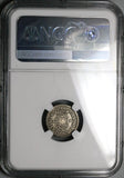 1762 NGC VF 30 Mexico 1/2 Real Charles III Spain Colony Pillars Coin (23092501D)