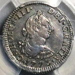 1773 PCGS AU 55 Mexico 1/2 Real Charles III Colonial Spain Silver Coin (24090701C)