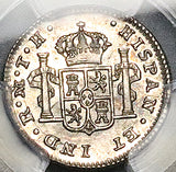 1809 PCGS AU 58 Mexico 1/2 Real Ferdinand VII Spain Colony Silver Con (26100701C)