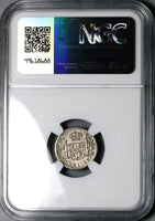 1816 NGC AU 58 Mexico 1/2 Real Ferdinand VII Colonial Spain Die Clash Mint Error Coin (24102401D)