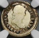 1821-Zs NGC VG Mexico 1/2 Real War Independence Zacatecas Mint Coin (26041501C)