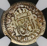 1821-Zs NGC VG Mexico 1/2 Real War Independence Zacatecas Mint Coin (26041501C)