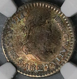 1821-Zs NGC XF Mexico 1/2 Real War Independence Zacatecas Mint Coin (26041502C)