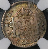 1821-Zs NGC XF Mexico 1/2 Real War Independence Zacatecas Mint Coin (26041502C)