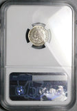 1855-Mo NGC MS 65 Mexico 1/2 Real Mint State Cap Rays Coin POP 4/3 (26042501C)