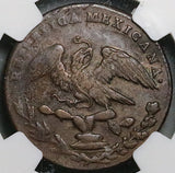 1834-Mo NGC XF 40 1/4 Real Mexico State Quart Quartilla Reales Coin (25022302C)