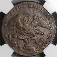 1834-Mo NGC XF 40 1/4 Real Mexico State Quart Quartilla Reales Coin (25022302C)